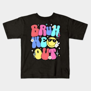 Bruh We Out Teachers End Of School Year Summer Kids T-Shirt